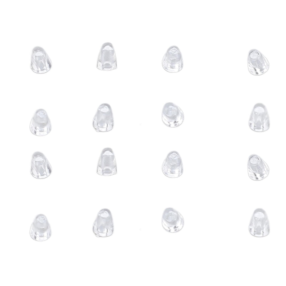 Close-up of rimless glasses screw covers from the 300-piece set