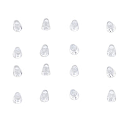 Close-up of rimless glasses screw covers from the 300-piece set