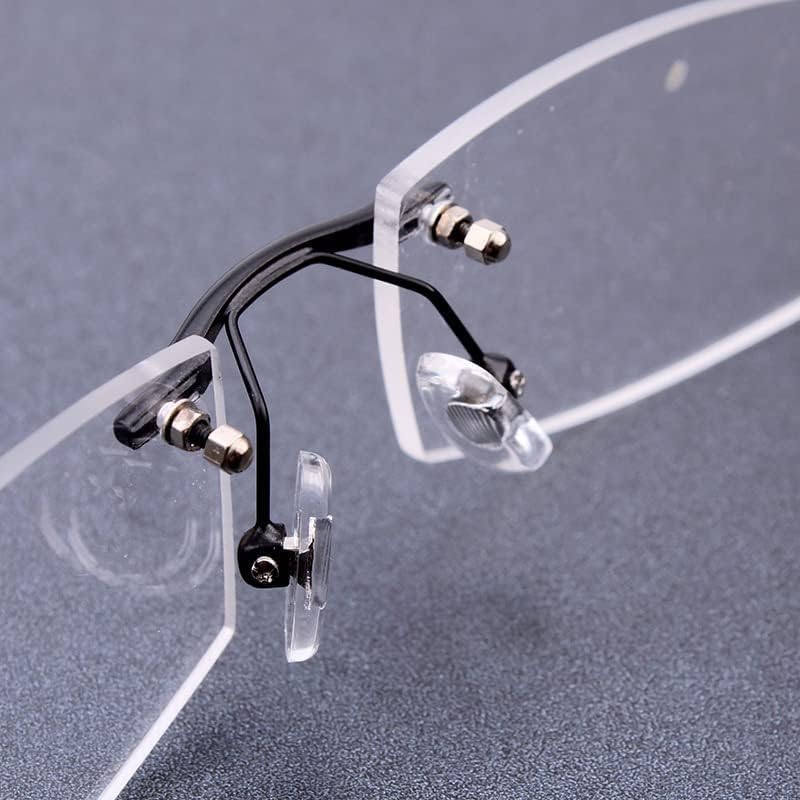 Screws, nuts, washers for rimless glasses with 4-in-1 screwdriver