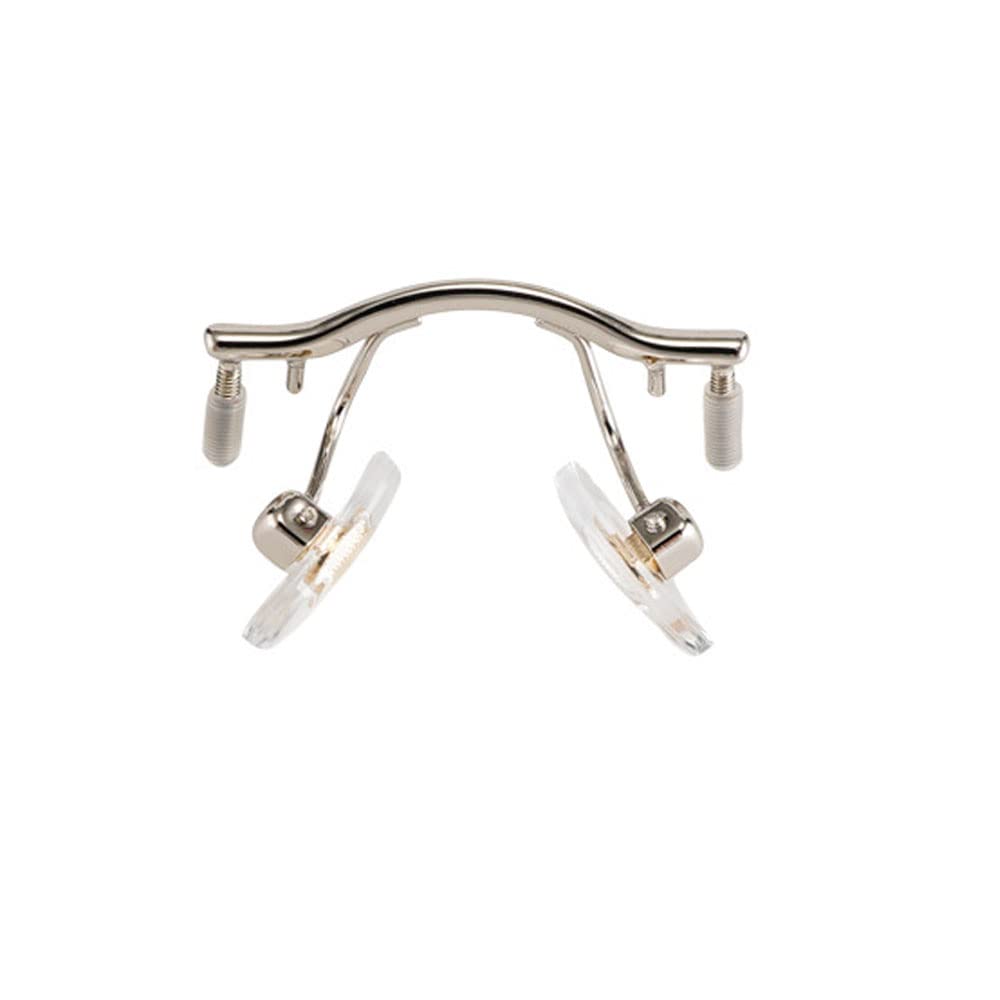 Nose bridge component for rimless glasses