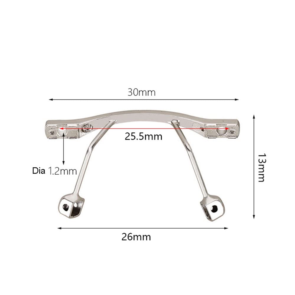 Rimless glasses nose bridge screws