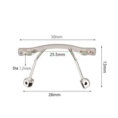 Rimless glasses nose bridge screws