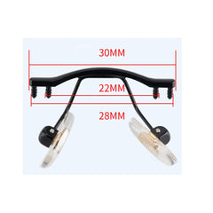 Rimless nose pads and replacement parts for glasses