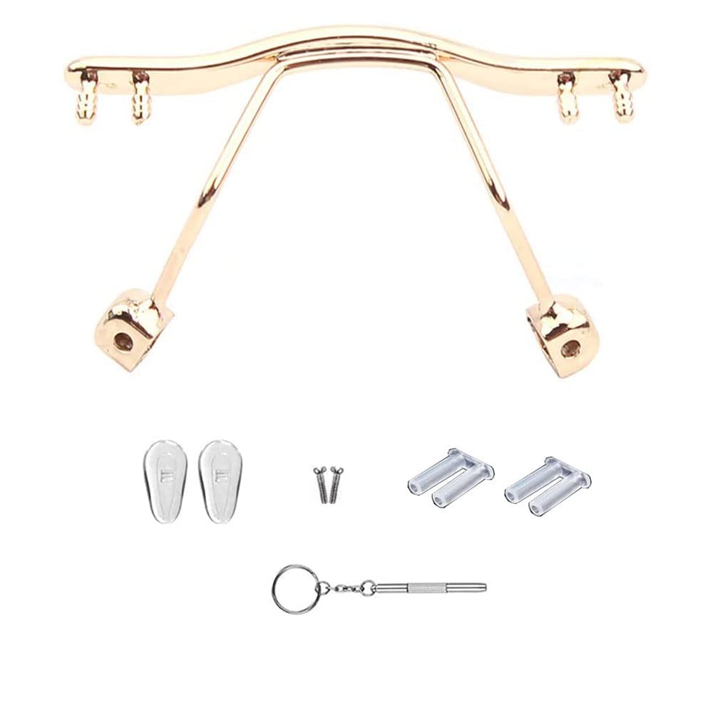 Rimless glasses nose pads