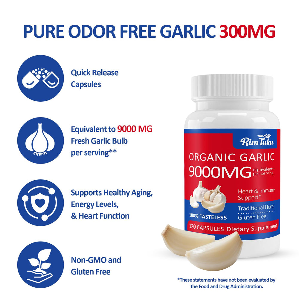 Garlic extract potency label showing 30:1