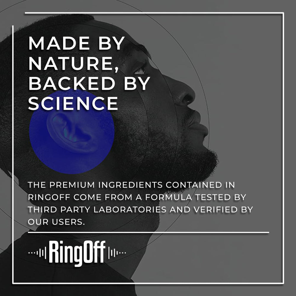 Inner ear health support with Ring Off ingredients