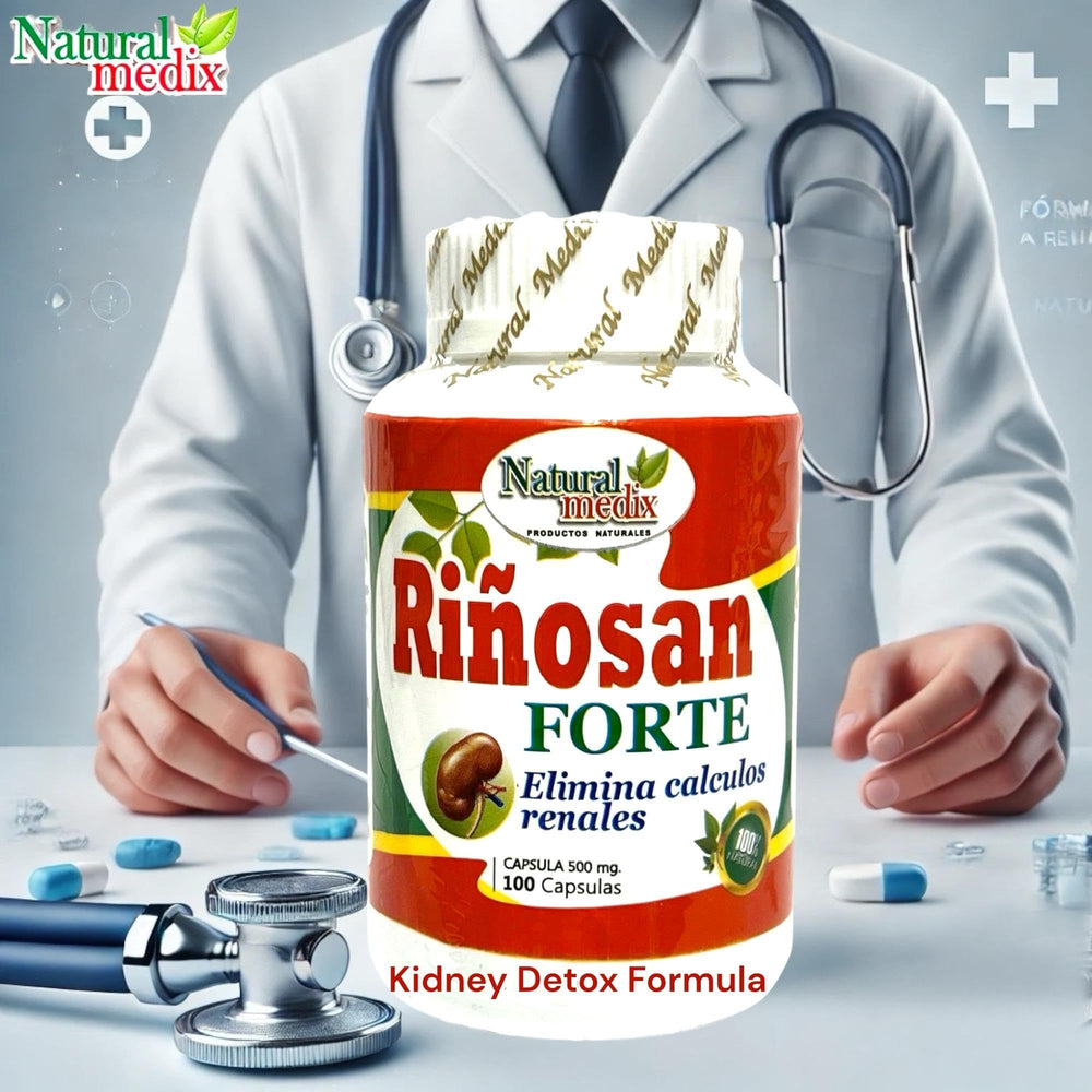 Graphic indicating natural diuretic properties of Riñosan Forte
