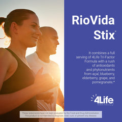 Single-serving stick packets for RioVida Stix