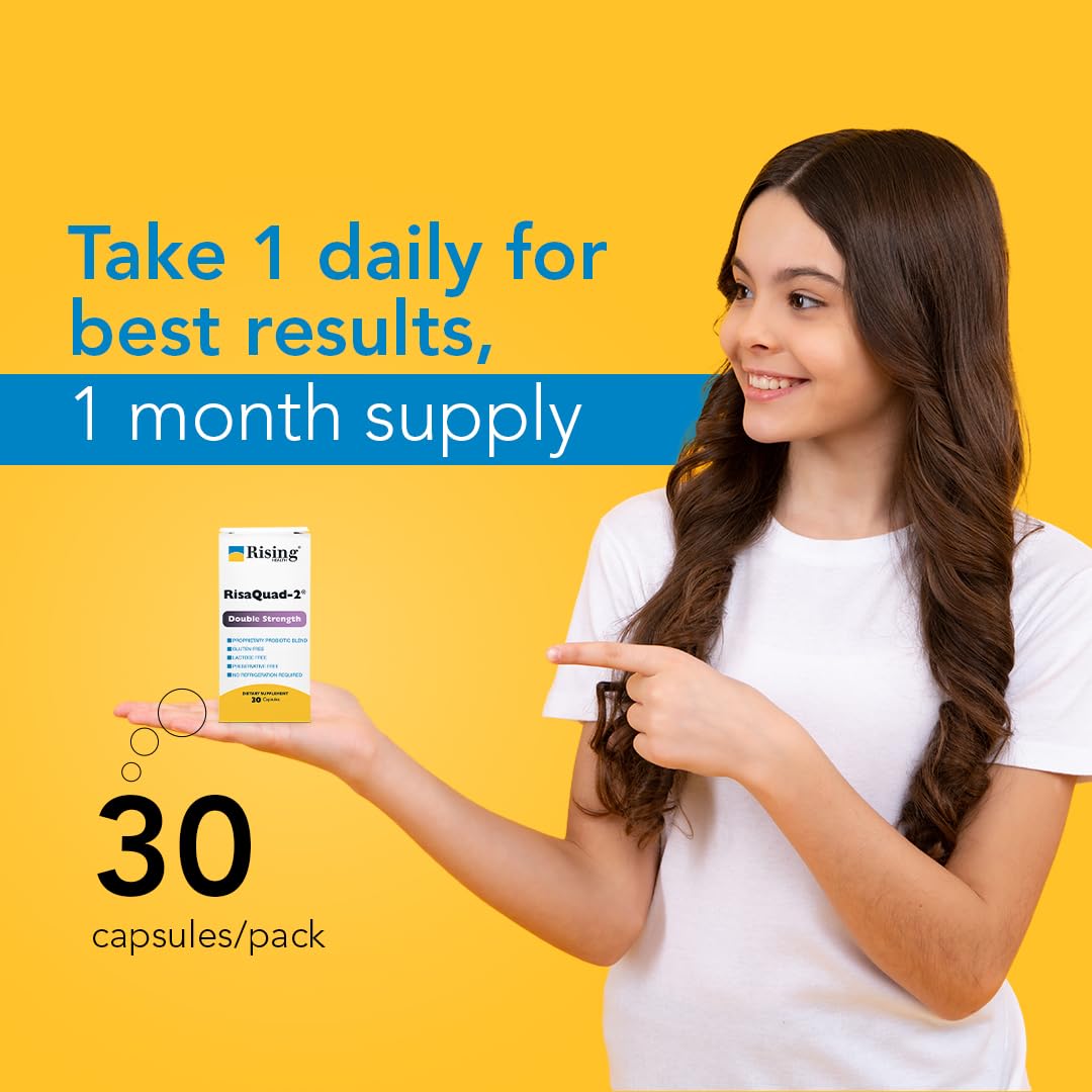 Front view of Risaquad-2 dietary supplement packaging