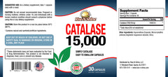Pack of three Rise-N-Shine Catalase 15,000 full-size bottles