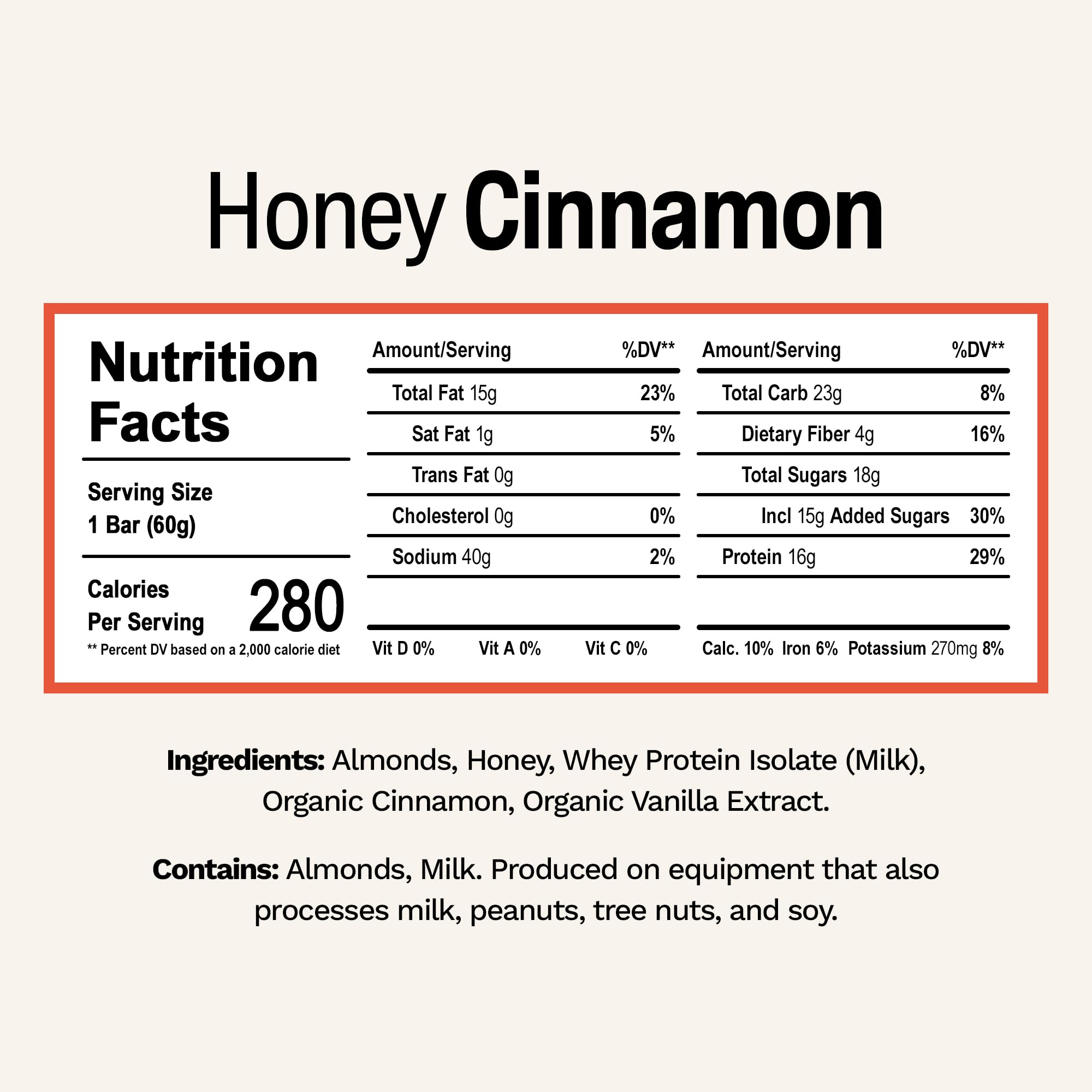 Close-up of Rise Whey Protein Bars Honey Cinnamon texture