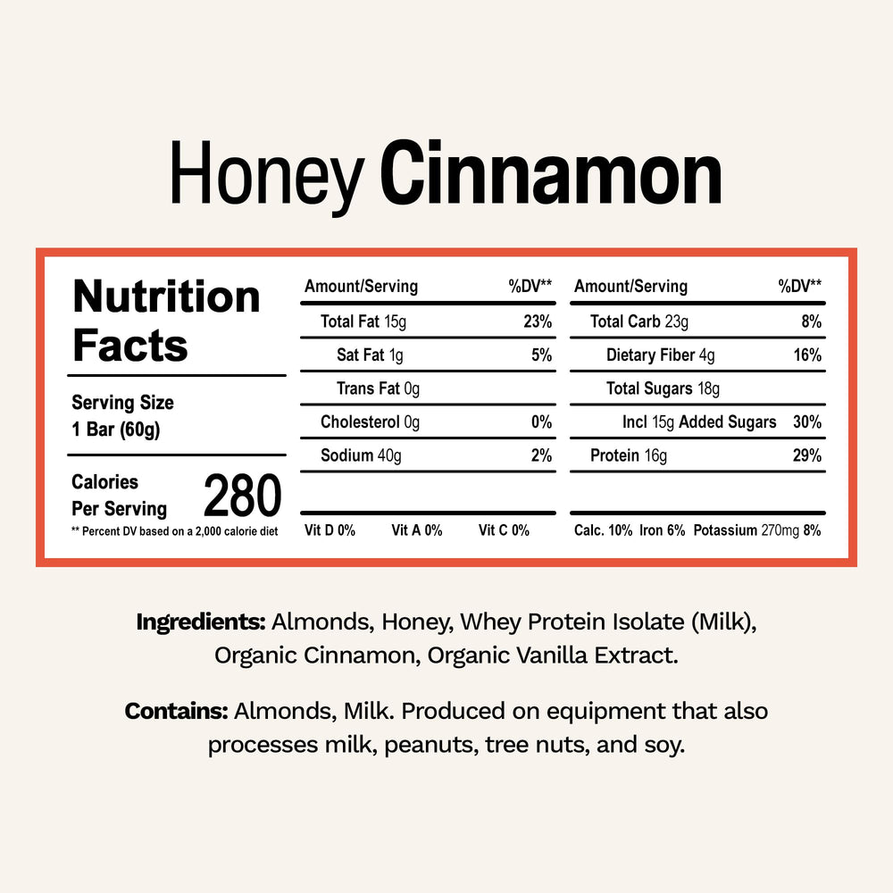 Close-up of Rise Whey Protein Bars Honey Cinnamon texture