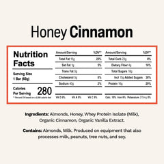 Close-up of Rise Whey Protein Bars Honey Cinnamon texture