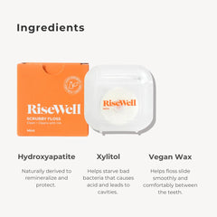 Hydroxyapatite-infused floss strand