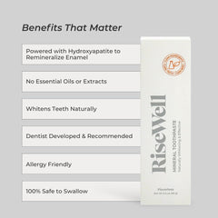 Close-up of hydroxyapatite toothpaste texture