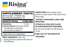 Close-up of Floranex granules packets
