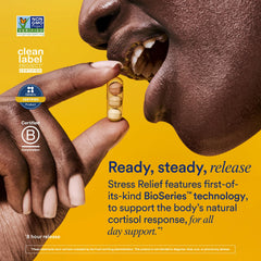 BioSeries capsule technology diagram showing 8-hour release