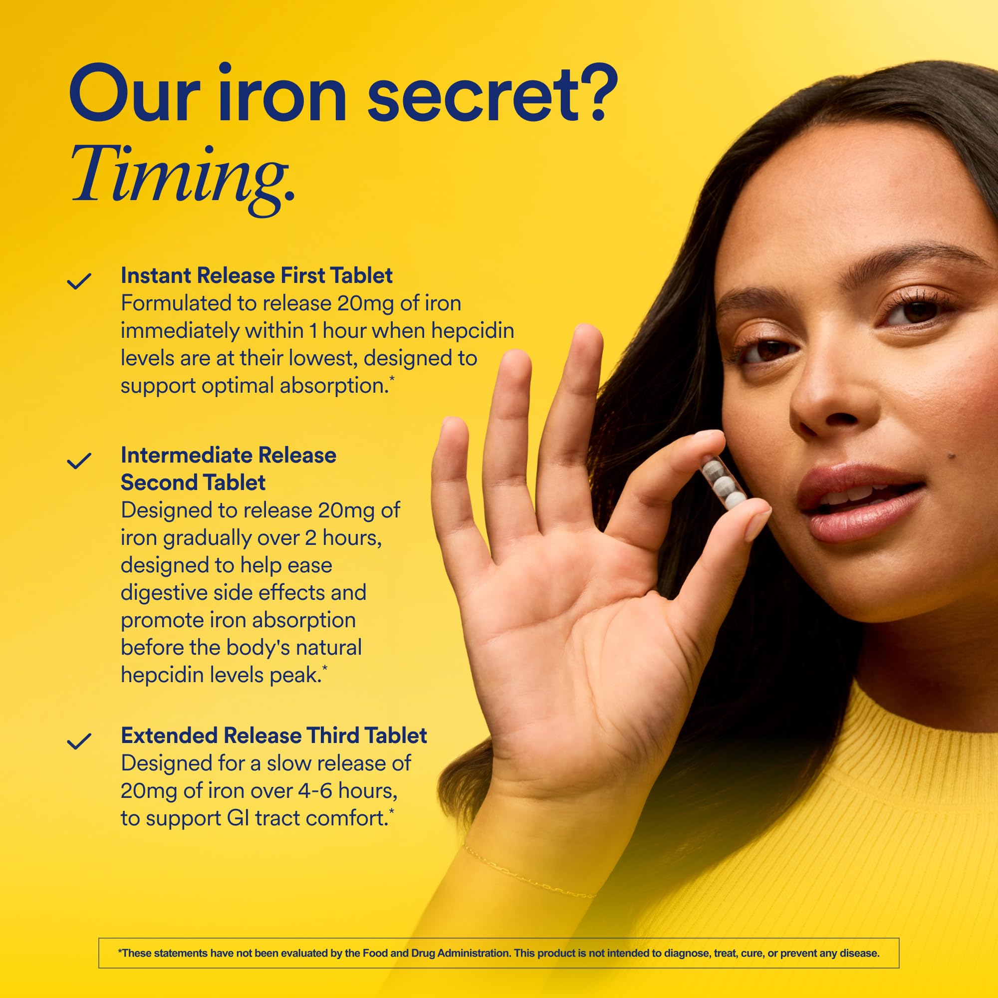 Gentle iron formula reducing gastrointestinal discomfort