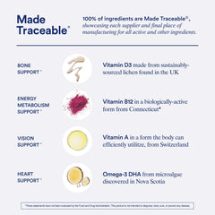 Close-up of capsules inside the Ritual multivitamin bottle