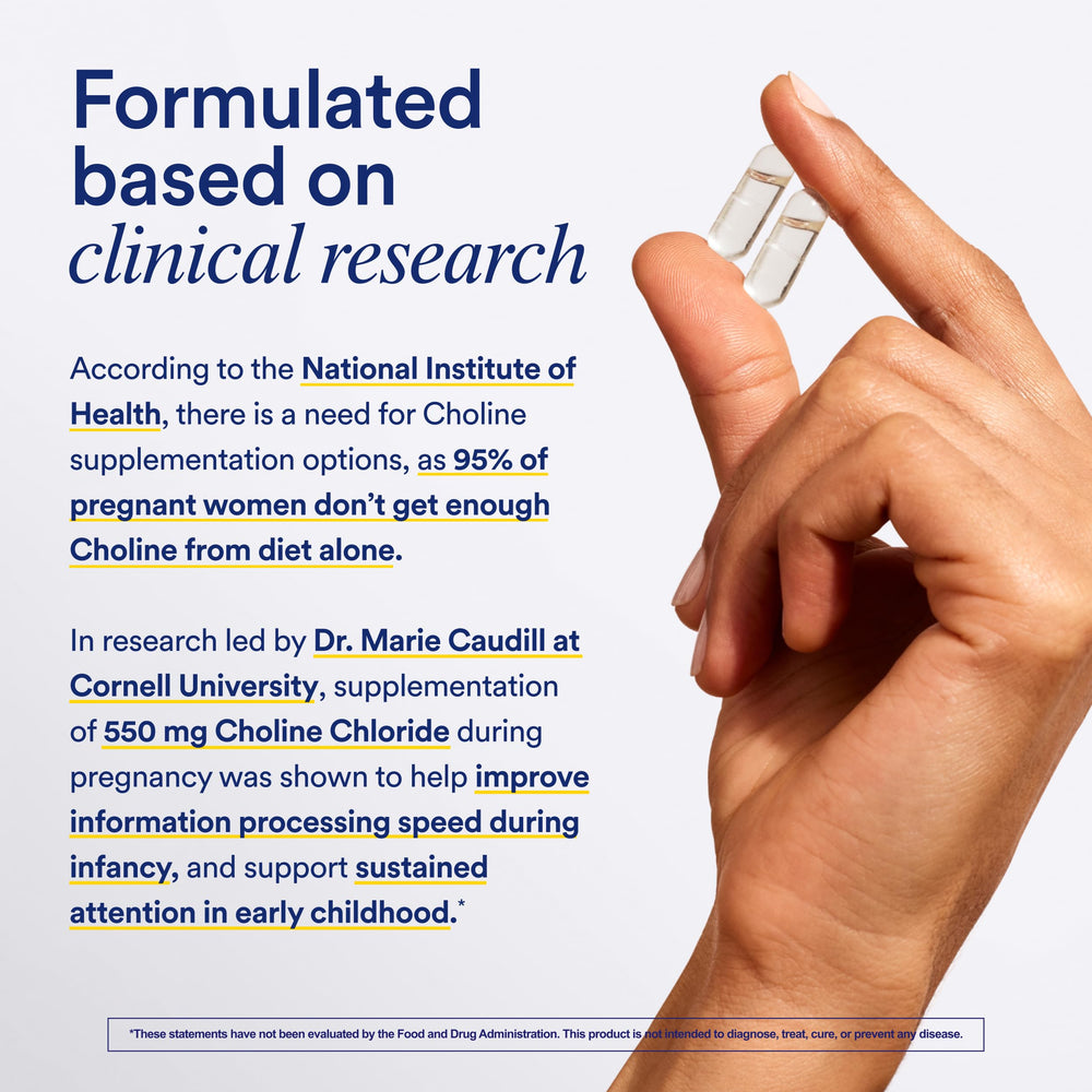 Ritual Natal Choline third-party testing and certification icons on packaging