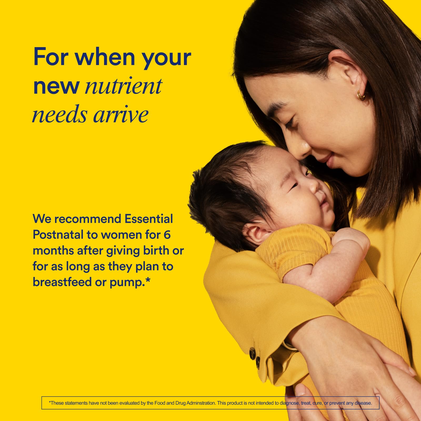 Mom taking Ritual postnatal multivitamin daily