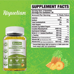 Pineapple-flavored sugar-free gummies on white background