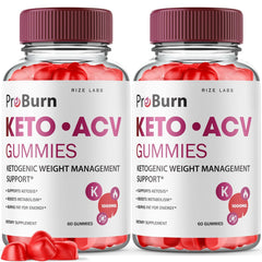 Front view of Pro Burn Keto ACV Gummies bottle