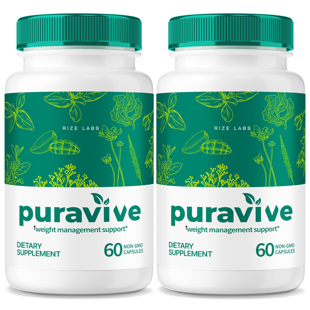 rize labs Puravive bottle front showing natural detox support for daily wellness