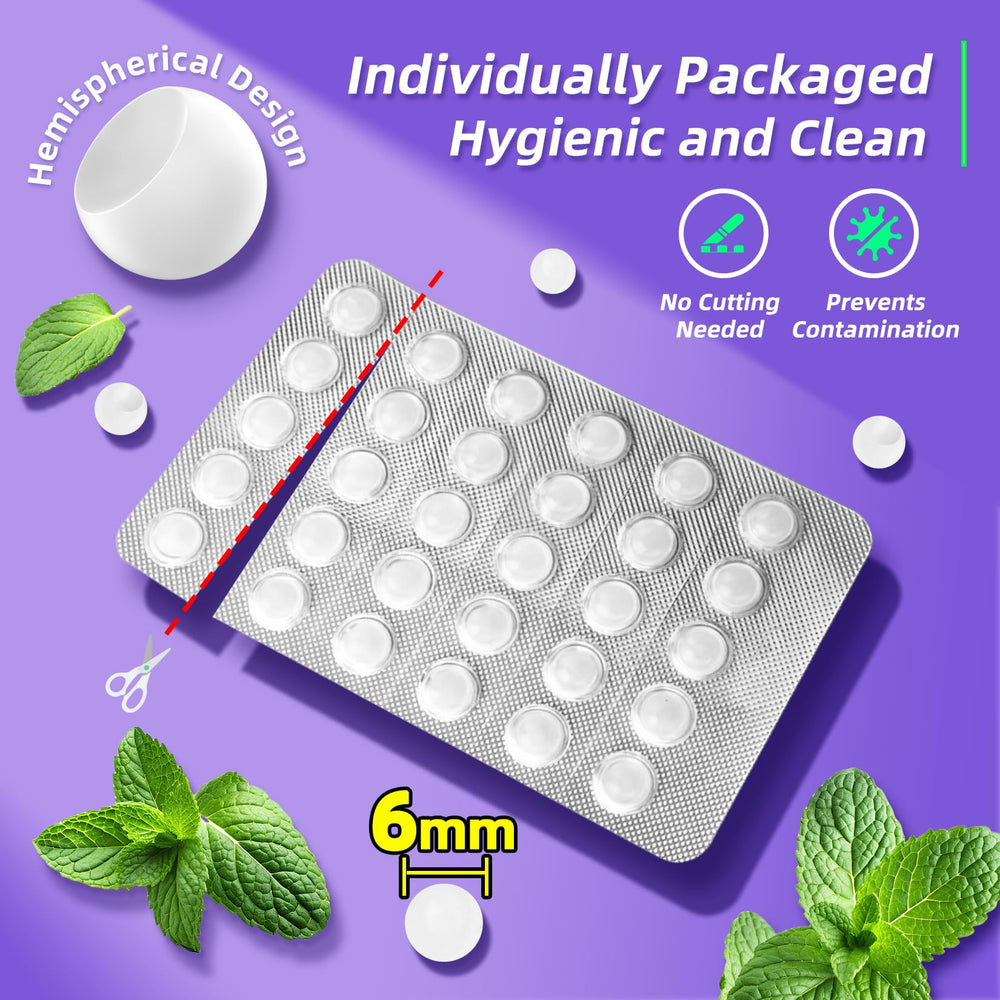 Individually wrapped orthodontic wax dots for braces