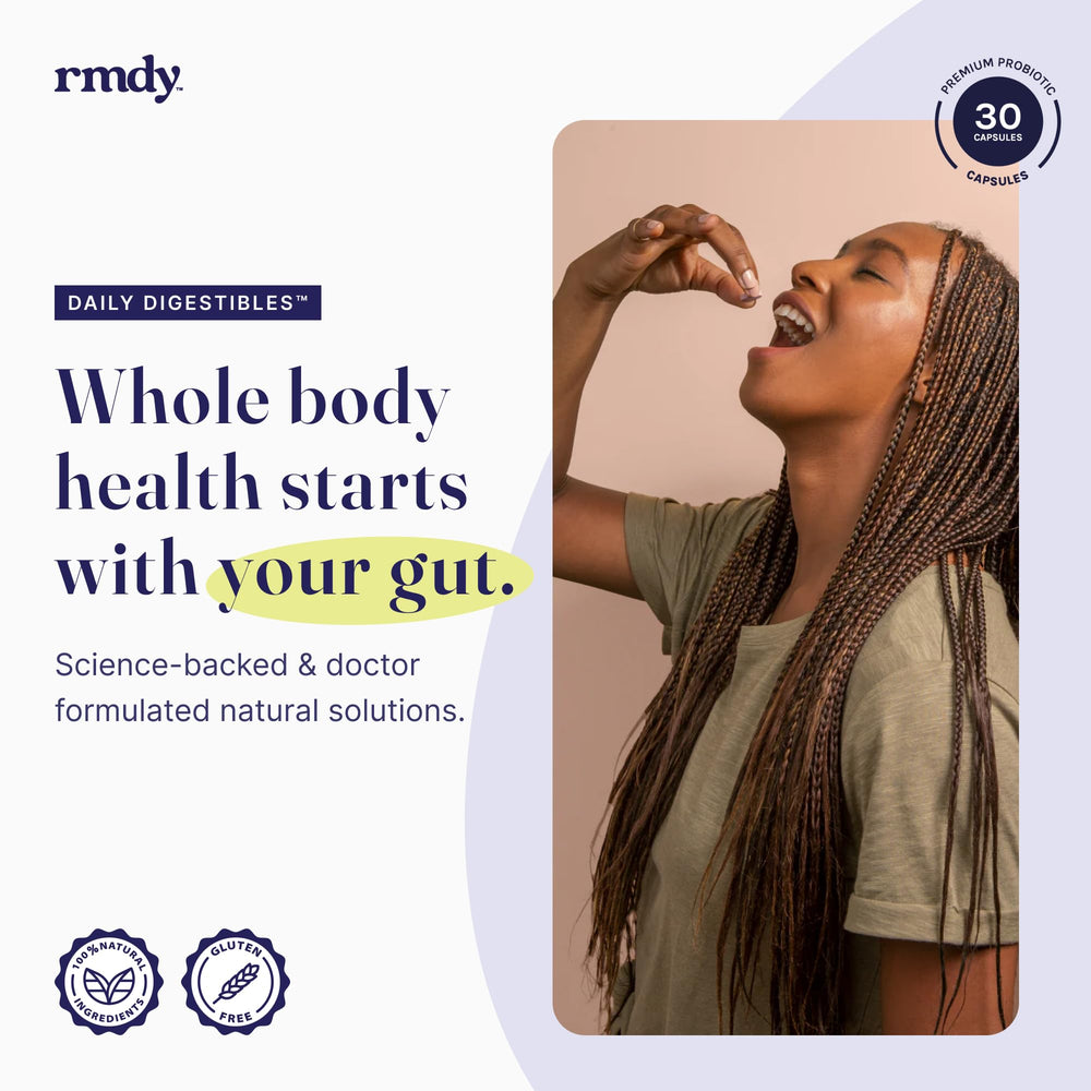 Relief from constipation and bloating with rmdy probiotic capsules