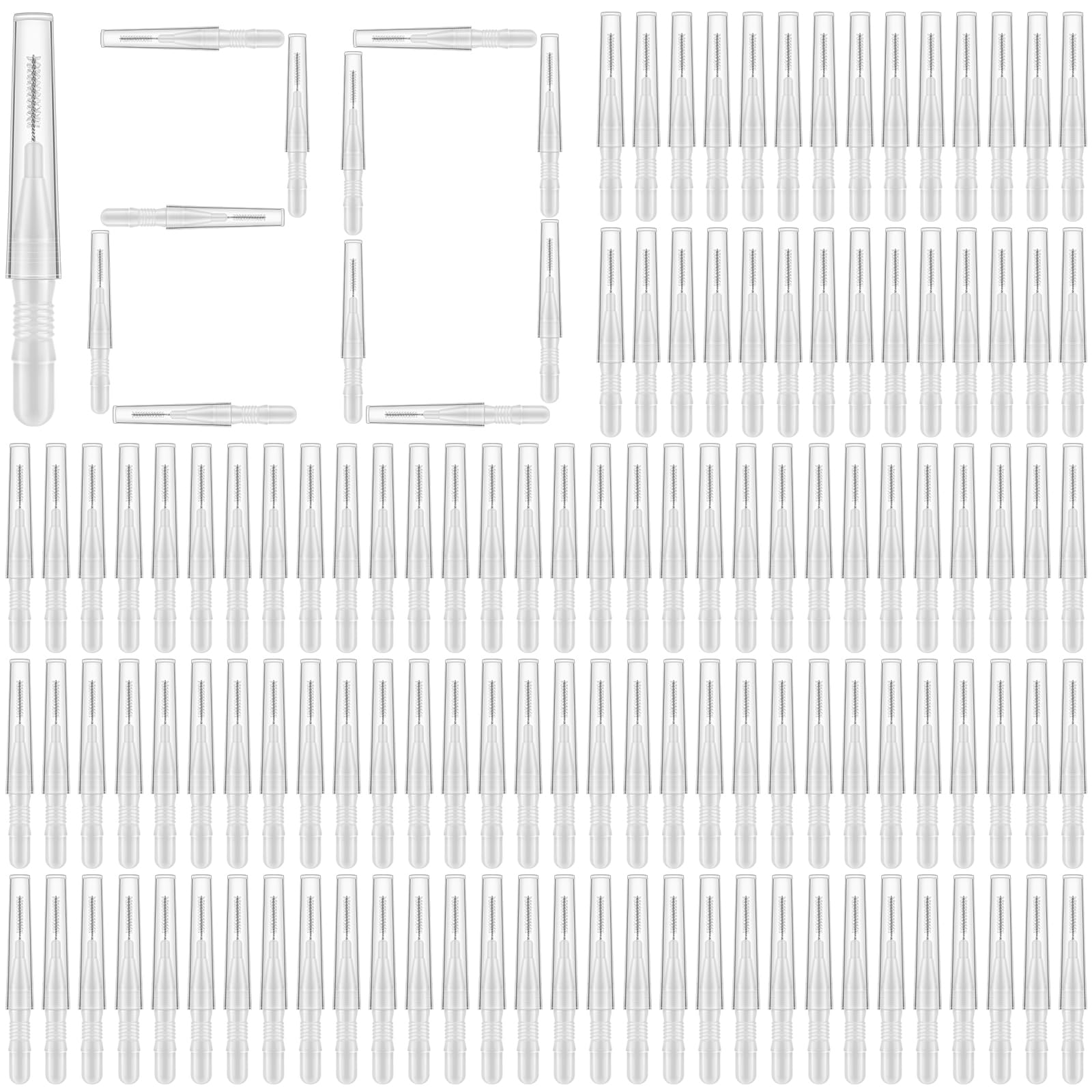 RoadPlum 120Pcs interdental brushes set in white with storage box