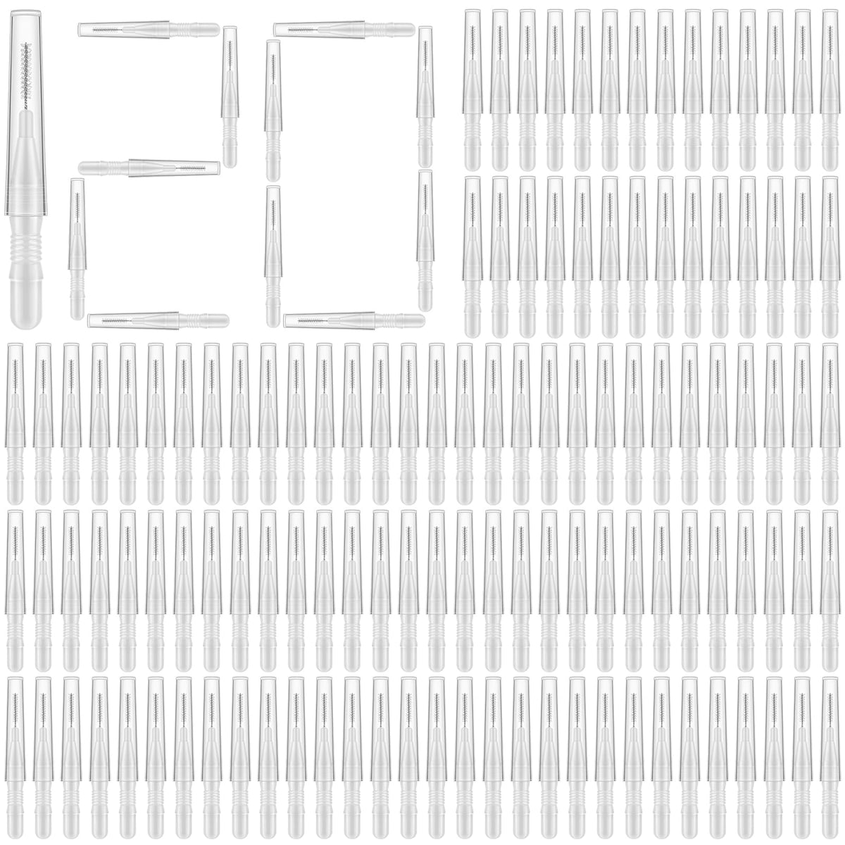 RoadPlum 120Pcs interdental brushes set in white with storage box