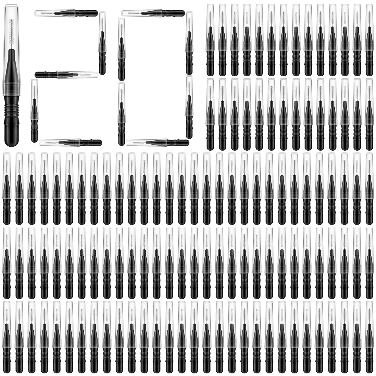 ROADPLUM interdental brushes set with black heads and storage box