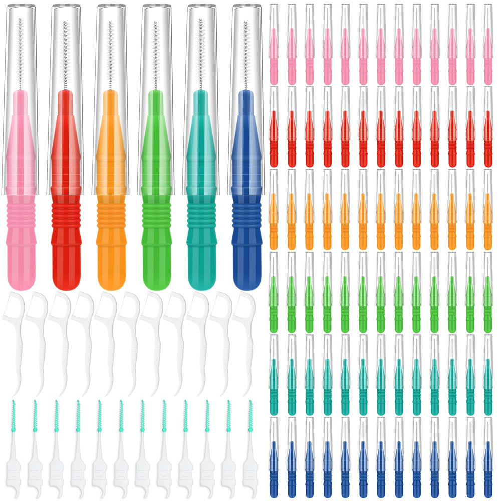 Roadplum 450-piece interdental brushes assortment with color-coded heads