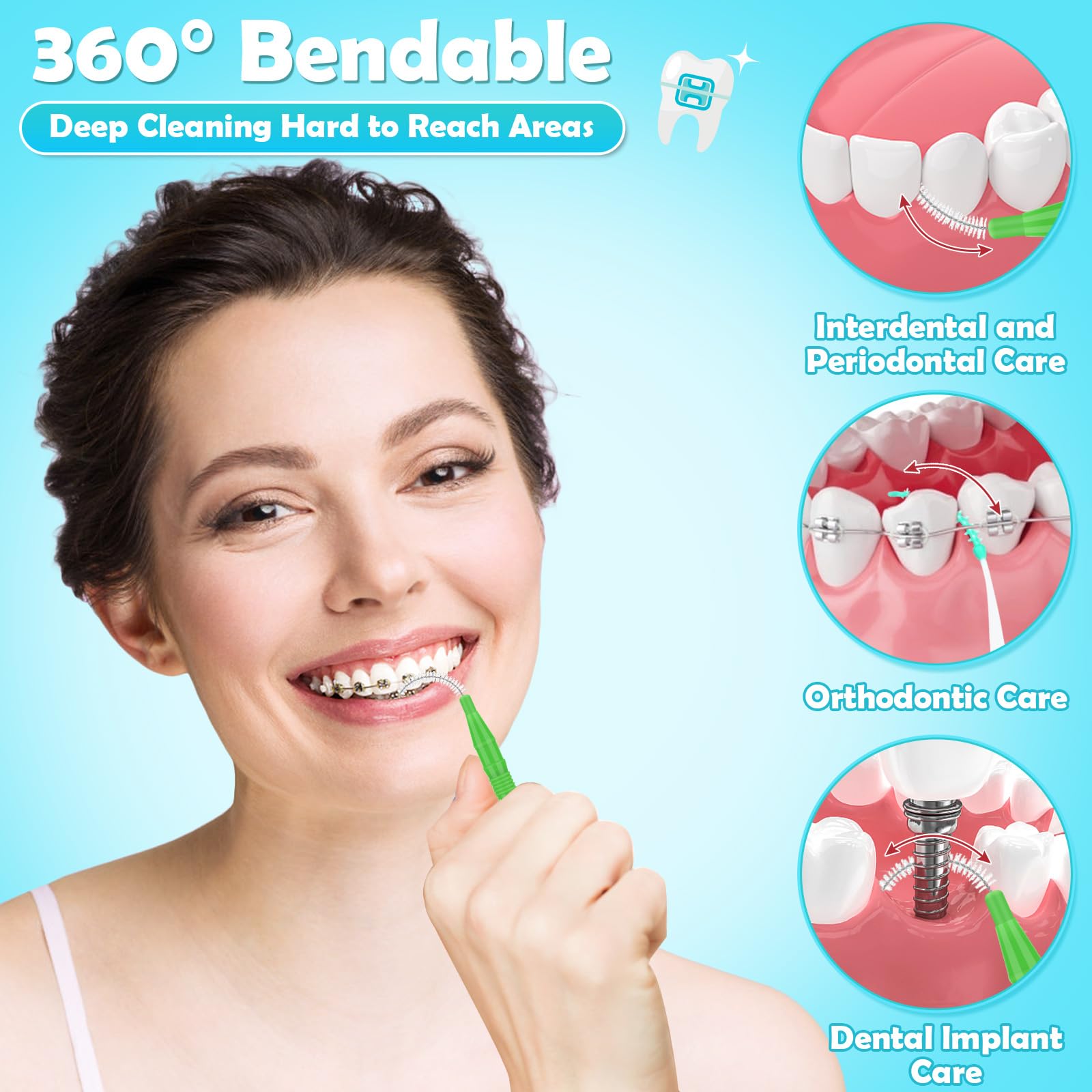 Protective caps and storage case for easy organization