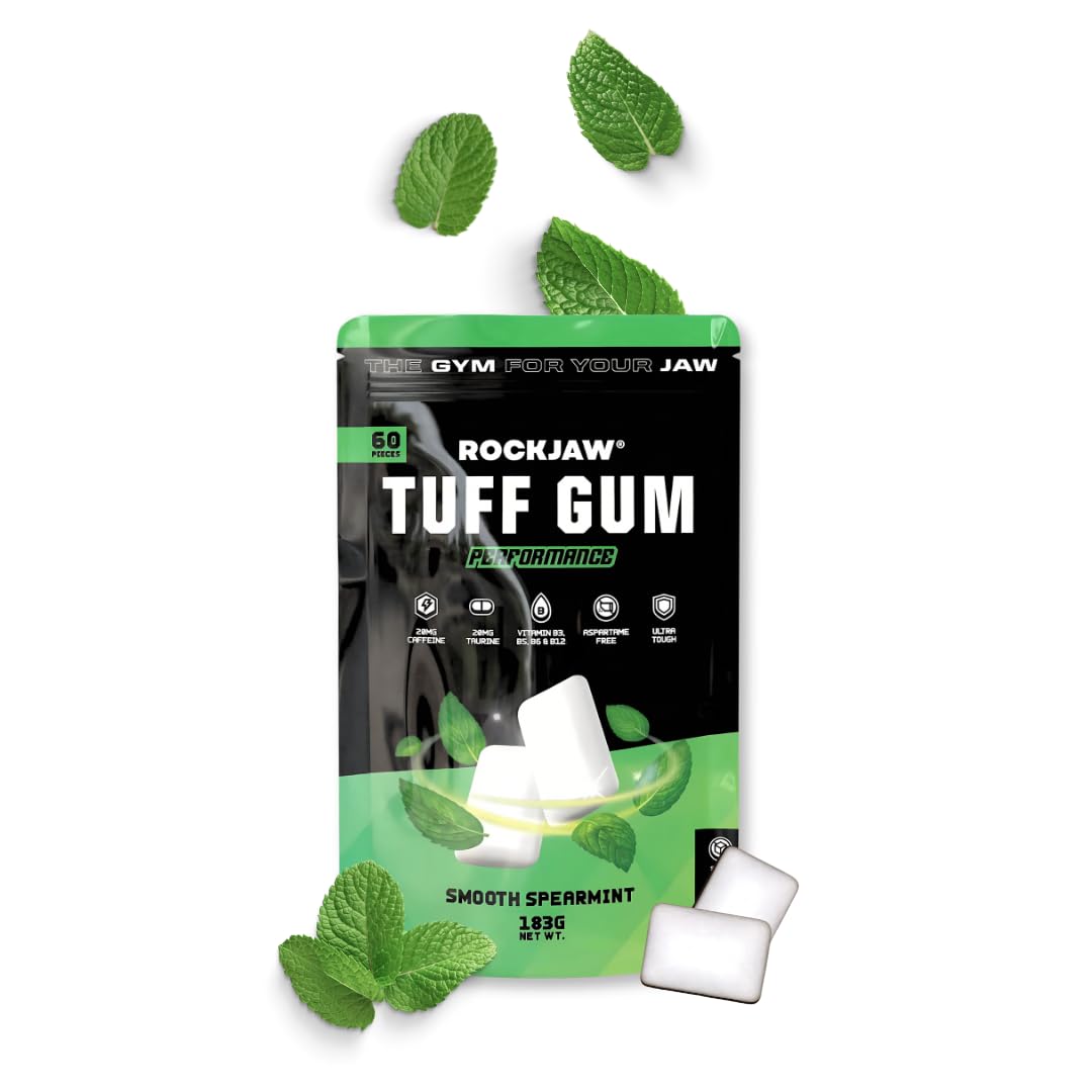 ROCKJAW Jawline Gum Smooth Spearmint box front