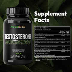 RockSten Testosterone Booster Tribulus 450mg image focusing on powerful ingredient