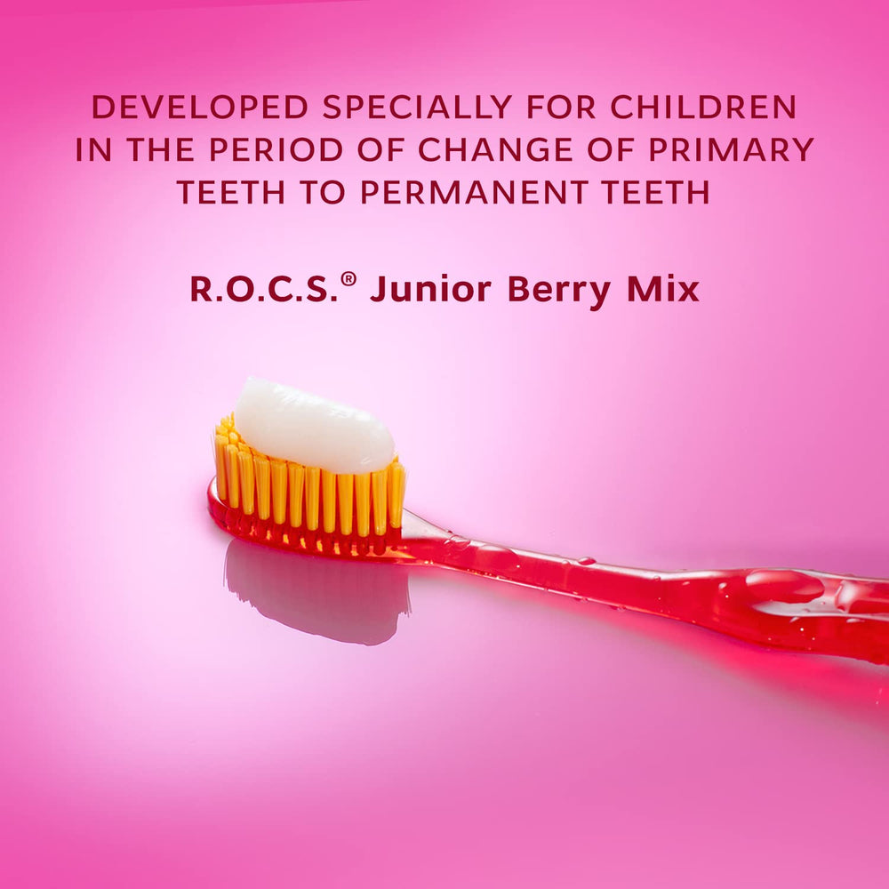 Berry Mix toothpaste tube opened dispensing toothpaste
