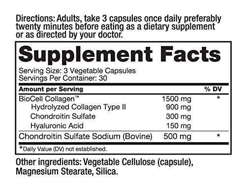 Roex Collagen II Plus ingredients list