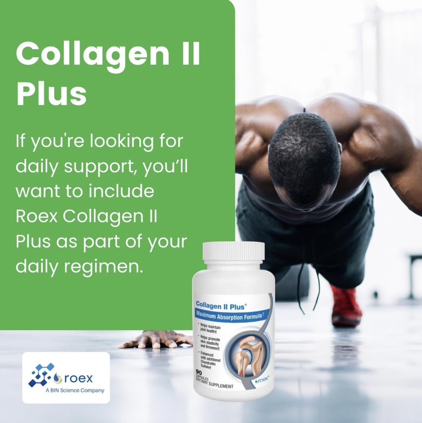 Roex Collagen II Plus packaging and label