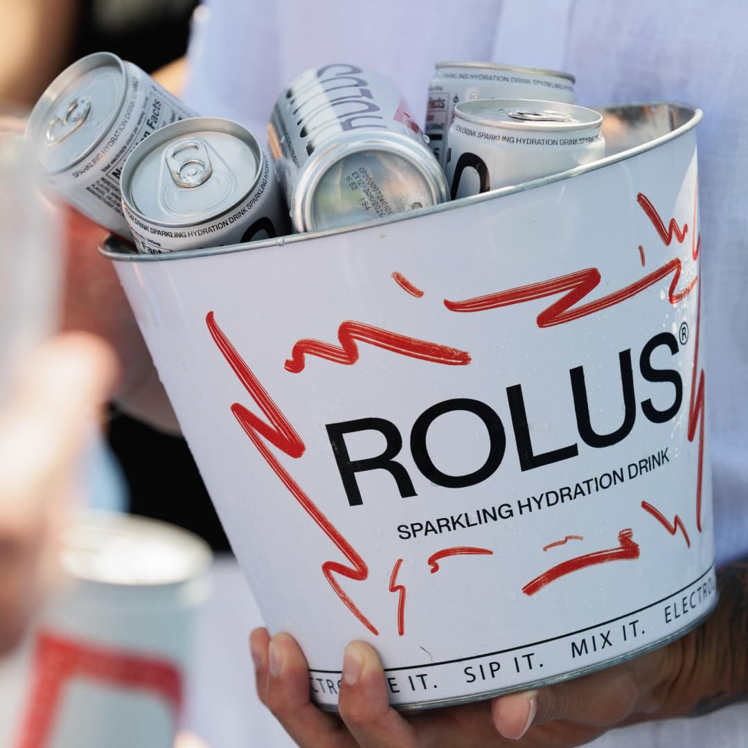 ROLUS Sparkling Electrolyte on-the-go bottle fits busy commutes and errands.