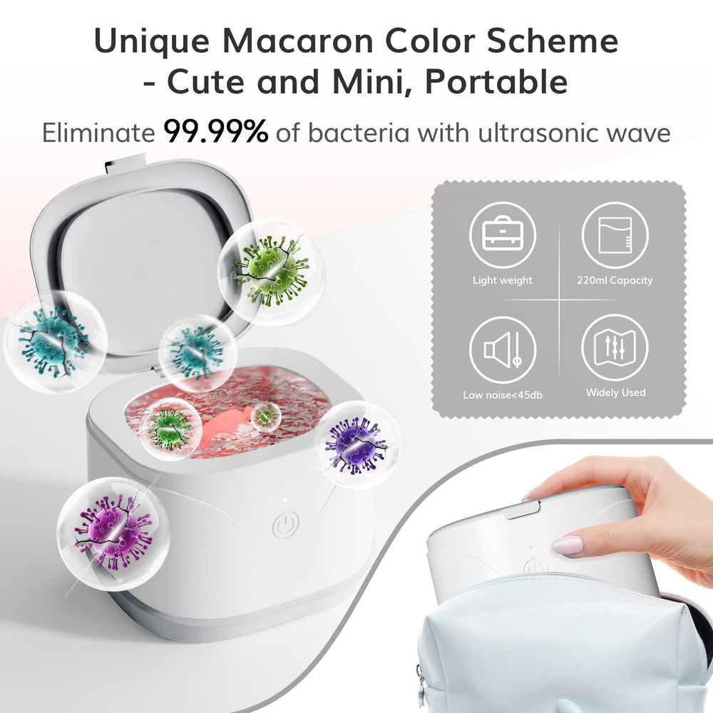 Compact design of ROLWAY cleaner in bathroom or luggage