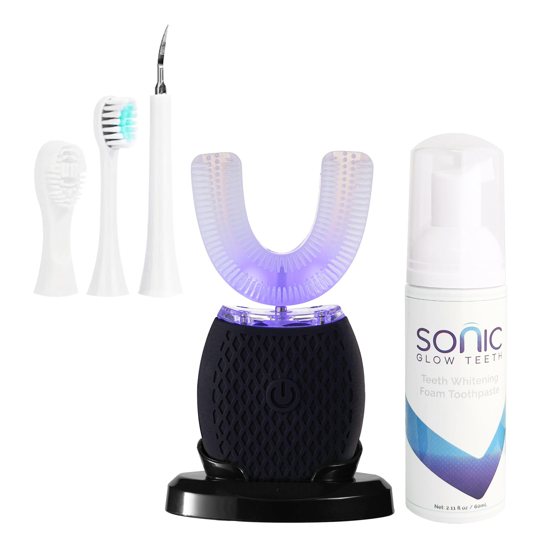 RONGCHUANG Ultrasonic Toothbrush Black main device