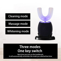 Toothbrush on wireless charging base