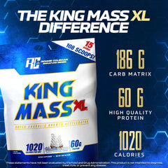 Creamy vanilla shake blended with King Mass XL after workout
