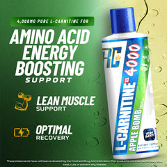 Ronnie Coleman L-Carnitine XS4000 Apple Bomb liquid being poured for easy dosing