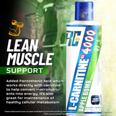 Ronnie Coleman L-Carnitine XS4000 Apple Bomb flavor detail encouraging daily use