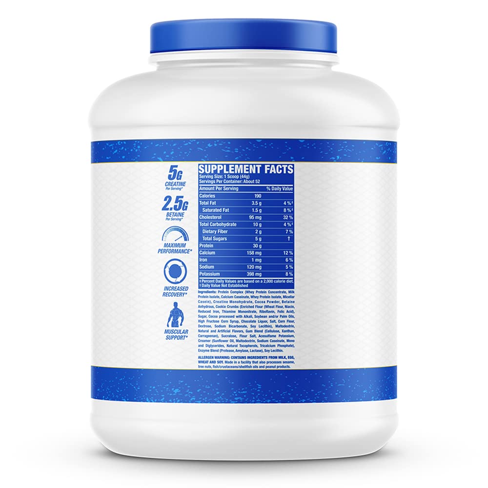 Close-up of Pro-Antium whey protein powder scoop showing 30g protein per serving