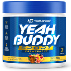 Ronnie Coleman Yeah Buddy Pre Workout Island Crush canister front