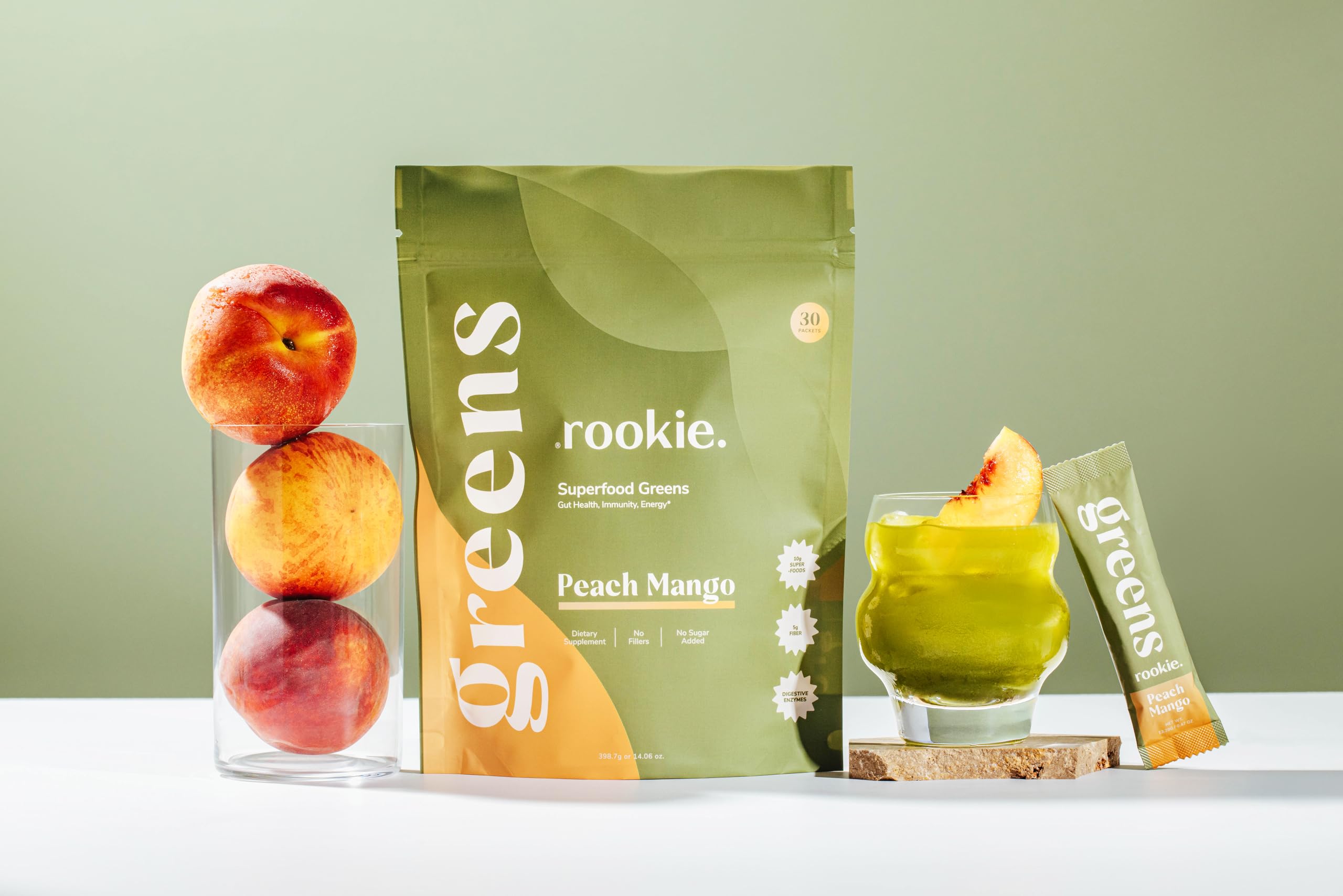 Ingredients highlight: organic greens, probiotics, antioxidants